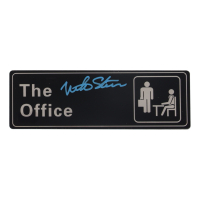 Mike Starr Signed "The Office" 3x9 Door Sign (Beckett) at PristineAuction.com