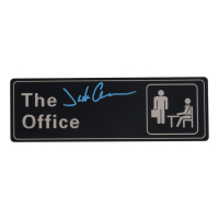 Jack Coleman Signed "The Office" 3x9 Door Sign (Beckett) at PristineAuction.com