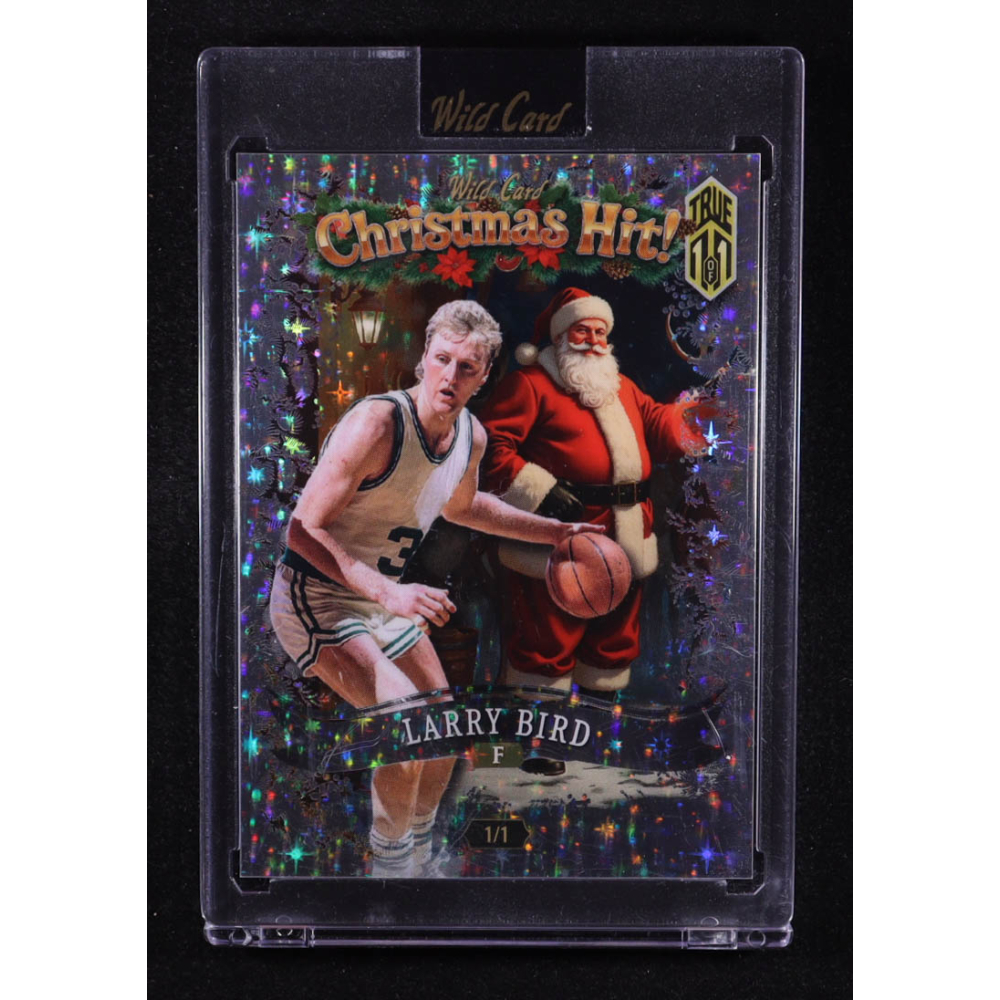 Larry Bird 2025 Wild Card Christmas Hit Stars & Dots #HHTSSa4LB True #1/1 at PristineAuction.com