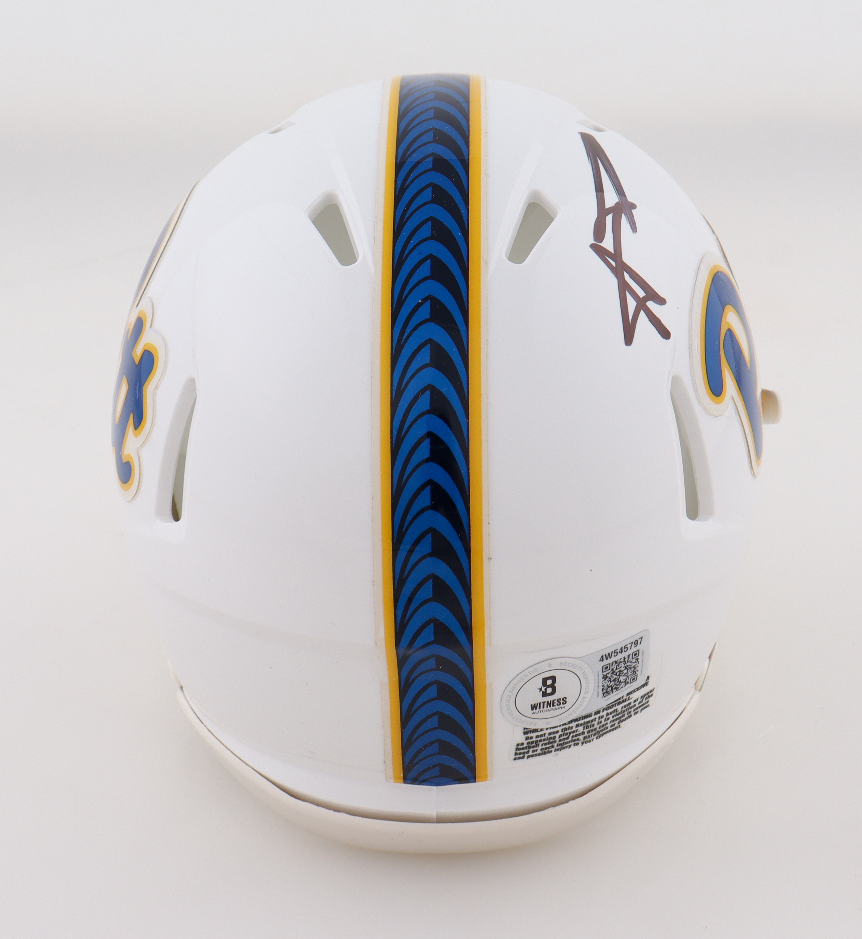 Aaron Donald Signed Pittsburgh Panthers Speed Mini Helmet (Beckett) at PristineAuction.com Aaron Donald Signed Pittsburgh Panthers Speed Mini Helmet (Beckett) at PristineAuction.com