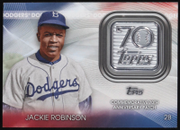 Jackie Robinson 2021 Topps 70th Anniversary Commemorative Logo Patches #70LPJR at PristineAuction.com