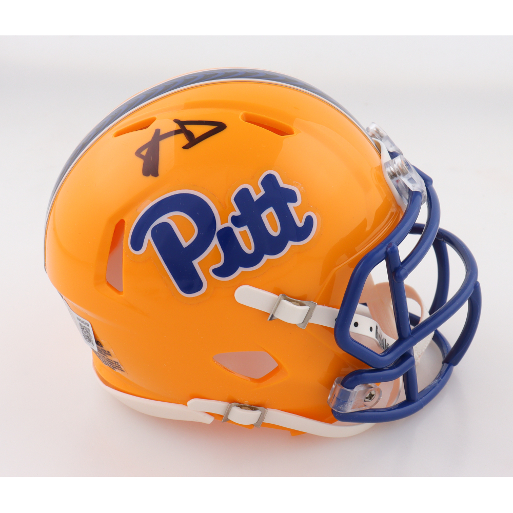 Aaron Donald Signed Pittsburgh Panthers Speed Mini Helmet (Beckett) at PristineAuction.com