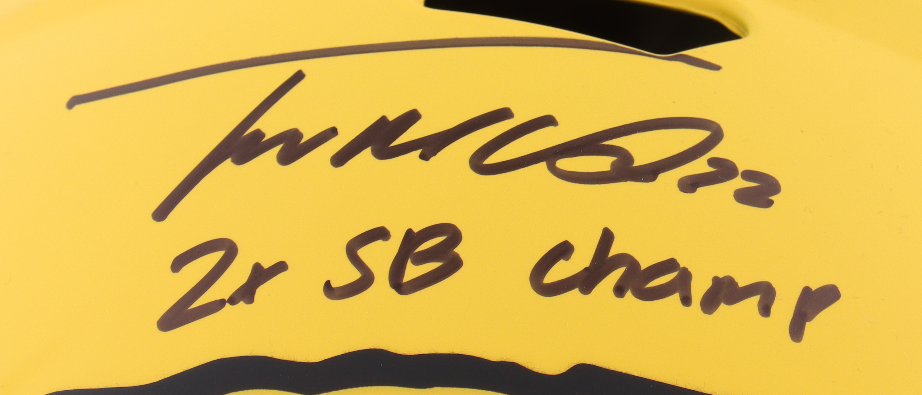 Trent McDuffie Signed Chiefs Full-Size Authentic On-Field Rave Alternate Speed Helmet Inscribed "2x Super Bowl Champ" (Beckett) at PristineAuction.com Trent McDuffie Signed Chiefs Full-Size Authentic On-Field Rave Alternate Speed Helmet Inscribed "2x Super Bowl Champ" (Beckett) at PristineAuction.com