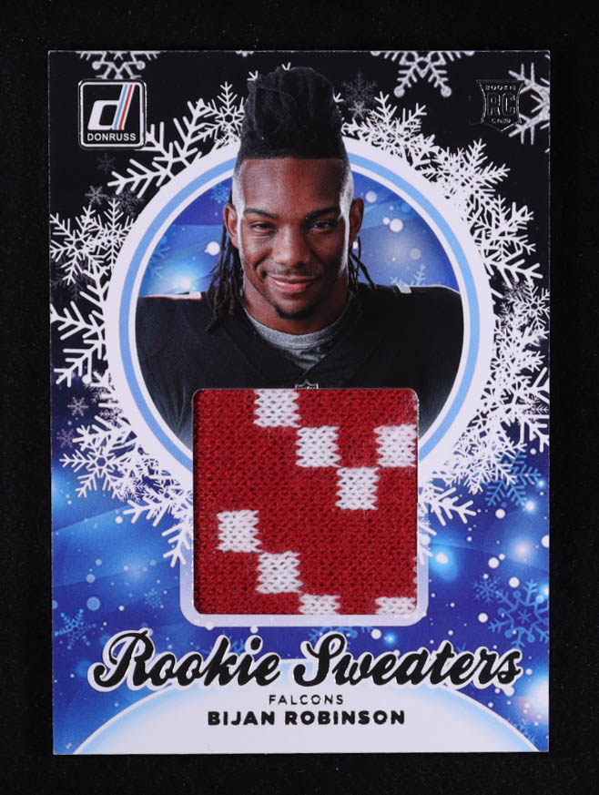 Bijan Robinson 2023 Donruss Rookie Holiday Sweater #6 RC at PristineAuction.com Bijan Robinson 2023 Donruss Rookie Holiday Sweater #6 RC at PristineAuction.com