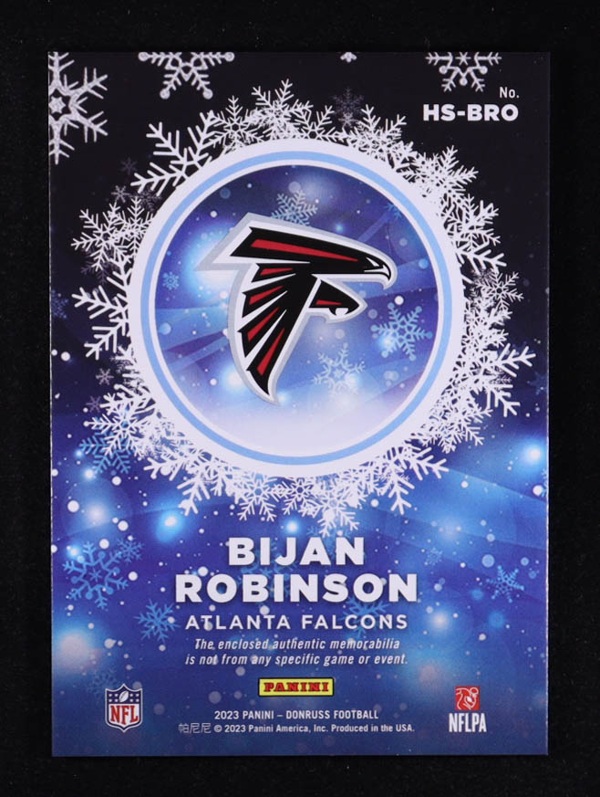 Bijan Robinson 2023 Donruss Rookie Holiday Sweater #6 RC at PristineAuction.com Bijan Robinson 2023 Donruss Rookie Holiday Sweater #6 RC at PristineAuction.com