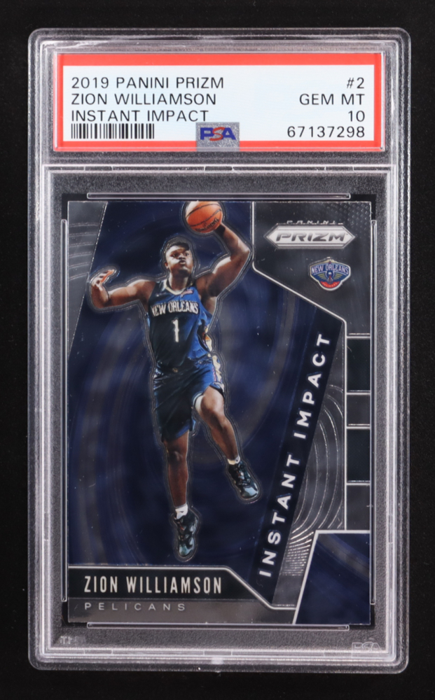 Zion Williamson 2019-20 Panini Prizm Instant Impact #2 RC (PSA 10)