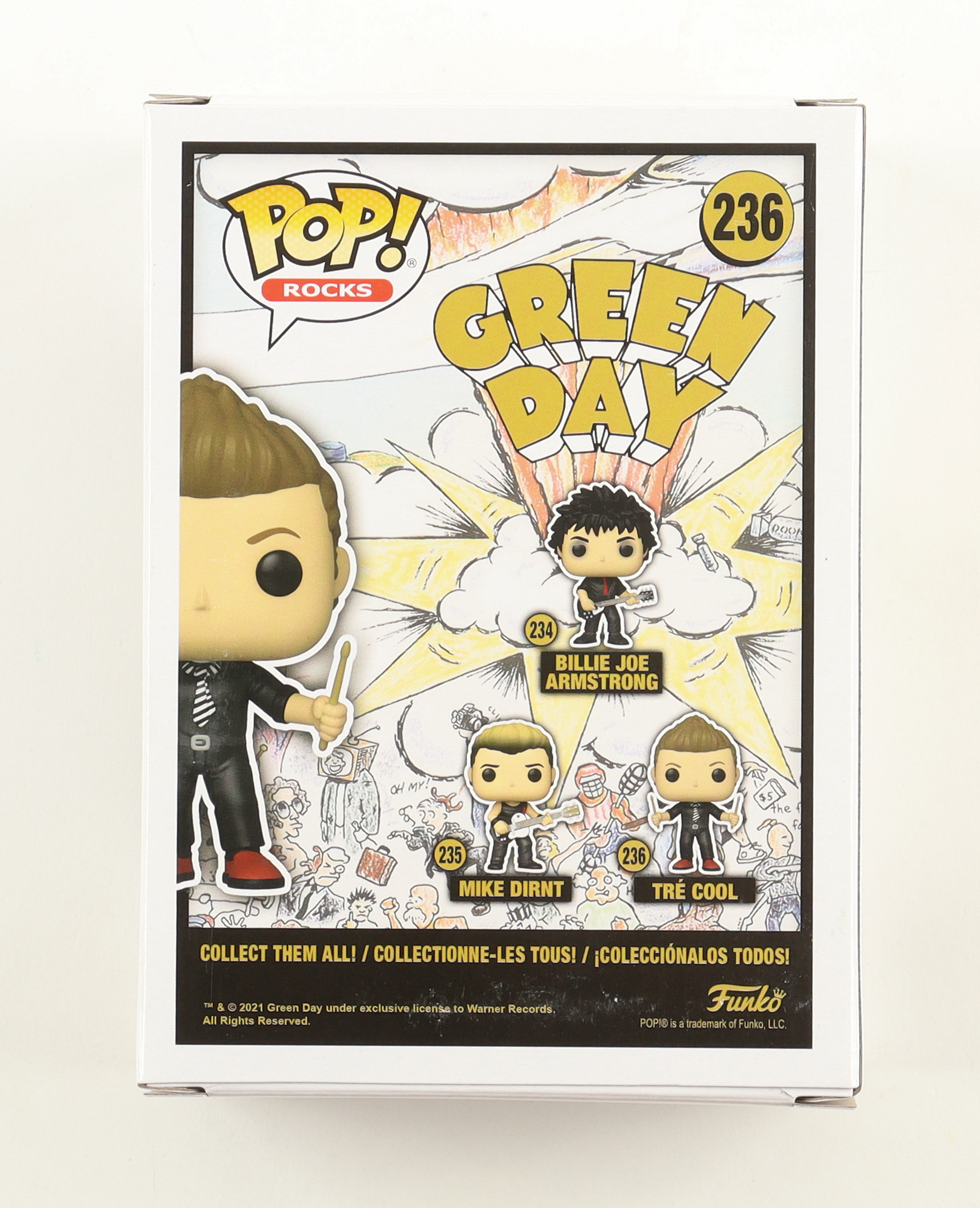 Tre Cool Signed Green Day #236 Funko Pop! Vinyl Figure (PSA) at PristineAuction.com Tre Cool Signed Green Day #236 Funko Pop! Vinyl Figure (PSA) at PristineAuction.com