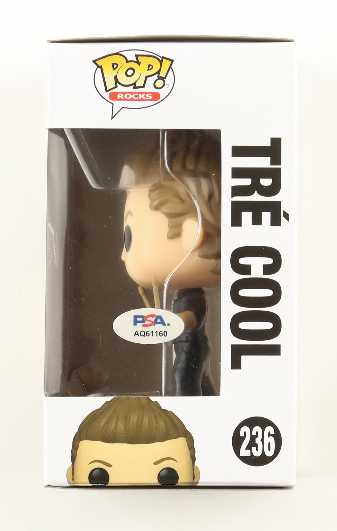 Tre Cool Signed Green Day #236 Funko Pop! Vinyl Figure (PSA) at PristineAuction.com Tre Cool Signed Green Day #236 Funko Pop! Vinyl Figure (PSA) at PristineAuction.com