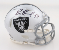 Bill Romanowski Signed Raiders Speed Mini Helmet (JSA) at PristineAuction.com