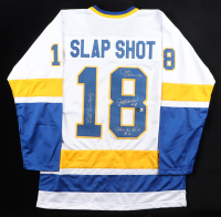 Dave Hanson, Allan Nicholls, & Jeff Carlson Signed Jersey Inscribed "Old Time Hockey" (Beckett) at PristineAuction.com