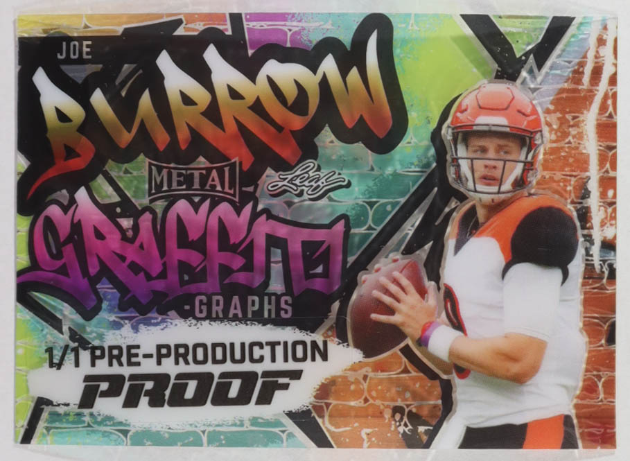 Joe Burrow 2023 Leaf Metal Graffiti Graphs Pre Production Proof #NNO #1/1 at PristineAuction.com Joe Burrow 2023 Leaf Metal Graffiti Graphs Pre Production Proof #NNO #1/1 at PristineAuction.com