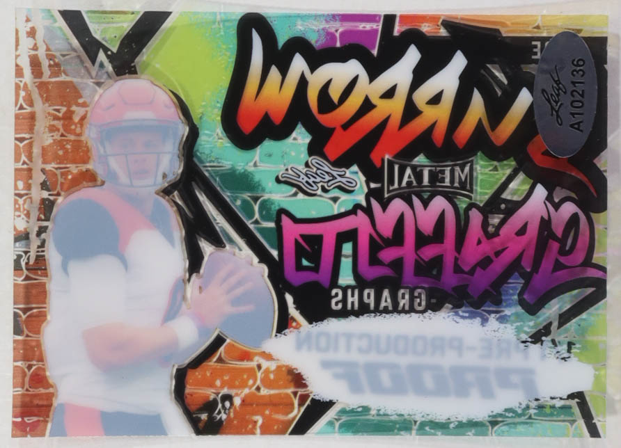 Joe Burrow 2023 Leaf Metal Graffiti Graphs Pre Production Proof #NNO #1/1 at PristineAuction.com Joe Burrow 2023 Leaf Metal Graffiti Graphs Pre Production Proof #NNO #1/1 at PristineAuction.com