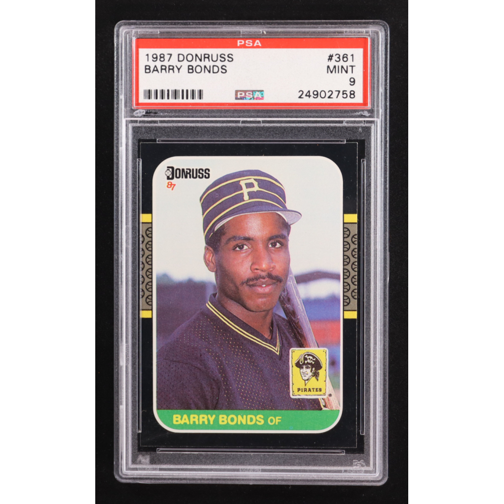 Barry Bonds 1987 Donruss #361 RC (PSA 9) at PristineAuction.com