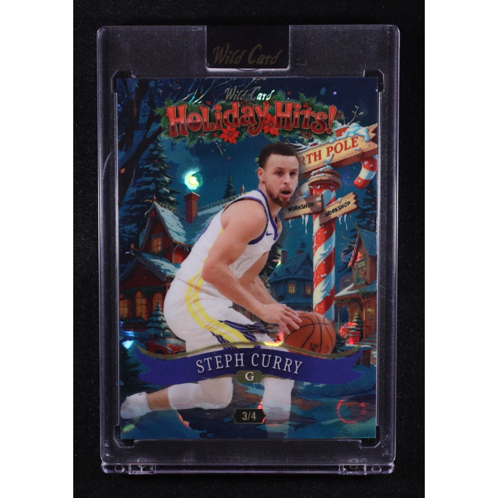 Steph Curry 2025 Wild Card Holiday Hits Donut Circles #HHb4SC #3/4 at PristineAuction.com