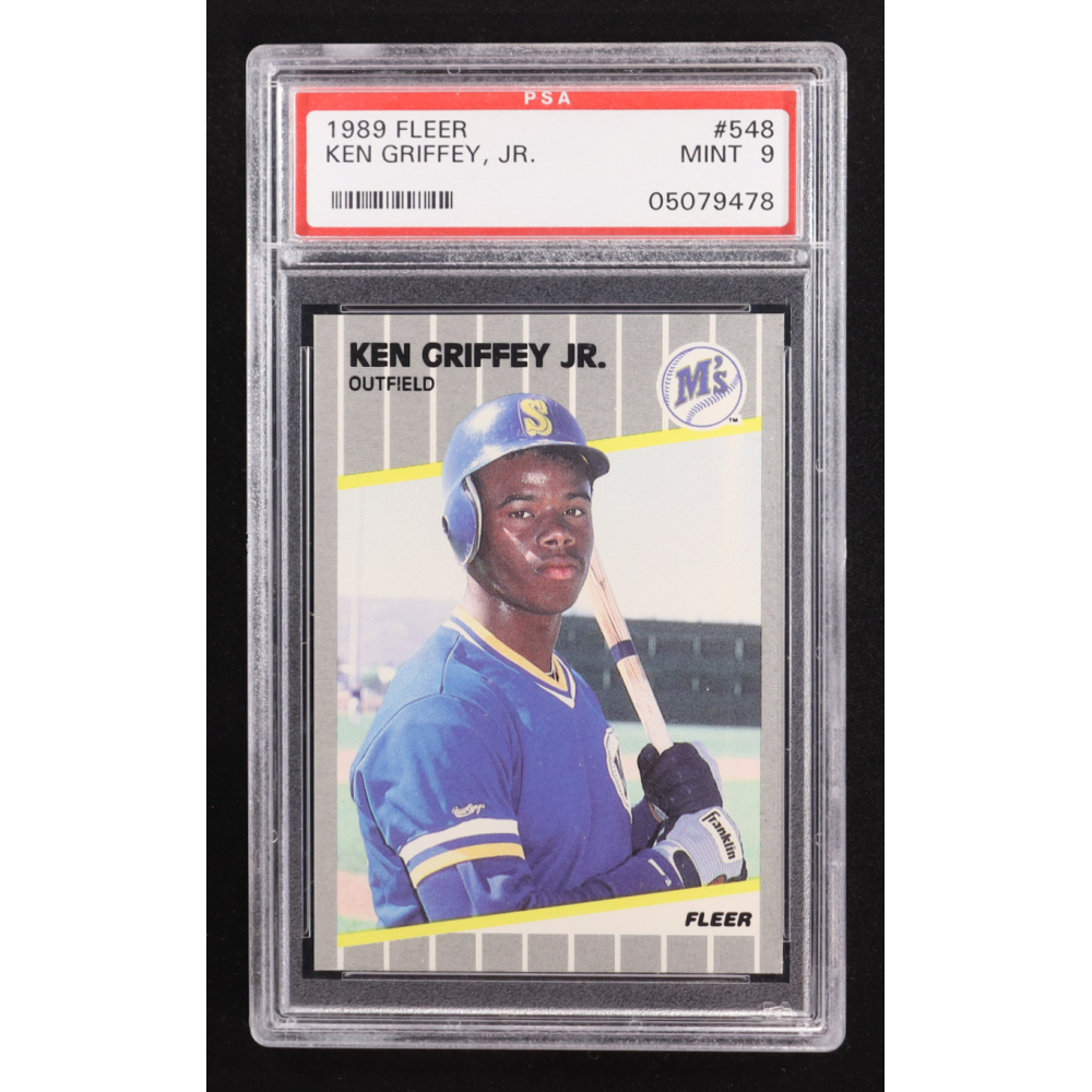 Ken Griffey Jr. 1989 Fleer #548 RC (PSA 9) at PristineAuction.com