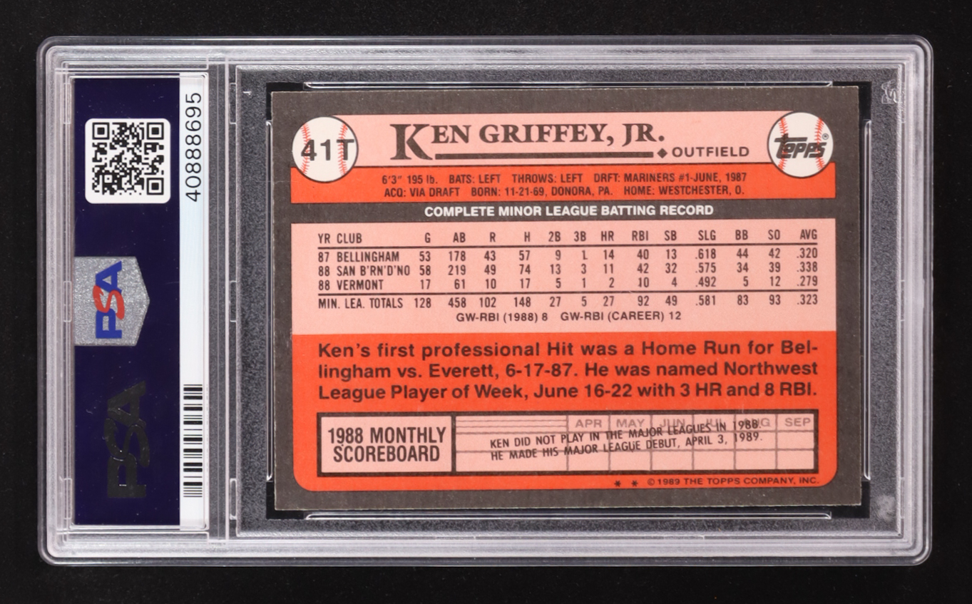 Ken Griffey Jr. 1989 Topps Traded #41T RC (PSA 9) at PristineAuction.com Ken Griffey Jr. 1989 Topps Traded #41T RC (PSA 9) at PristineAuction.com