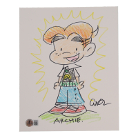Art Baltazar Signed 8x10 Board with Hand-Drawn Sketch (Beckett) at PristineAuction.com