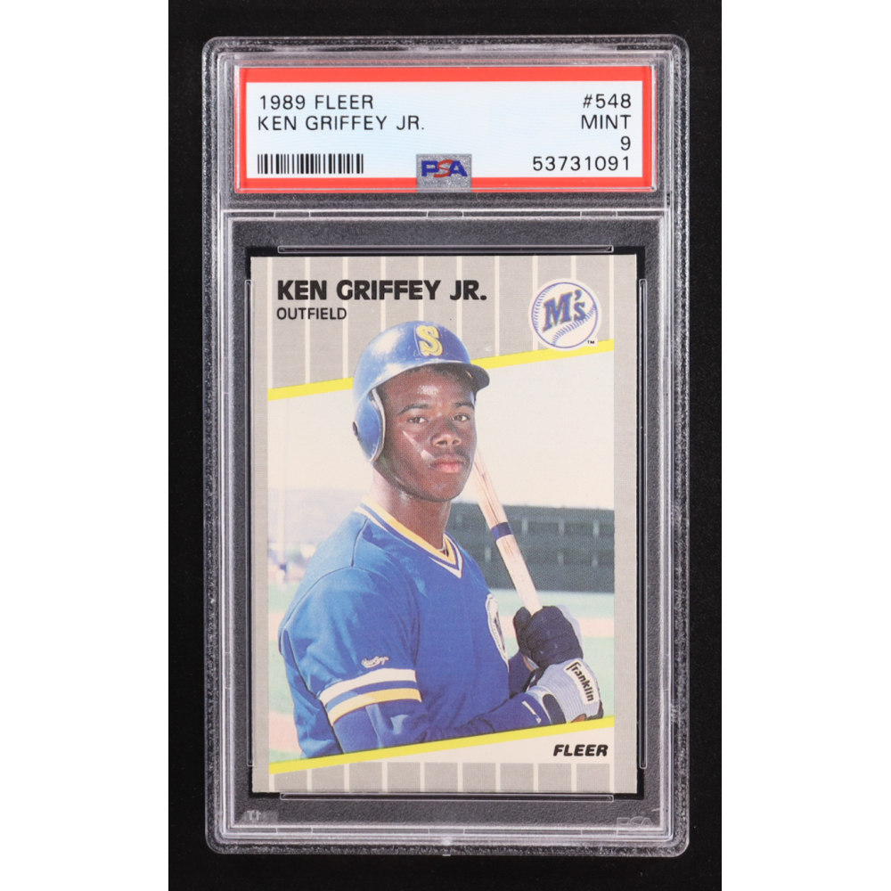Ken Griffey Jr. 1989 Fleer #548 RC (PSA 9) at PristineAuction.com