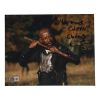 Lennie James Signed "The Walking Dead" 8x10 Photo Inscribed "Cheers" & "You Must Clear!" (Beckett) at PristineAuction.com