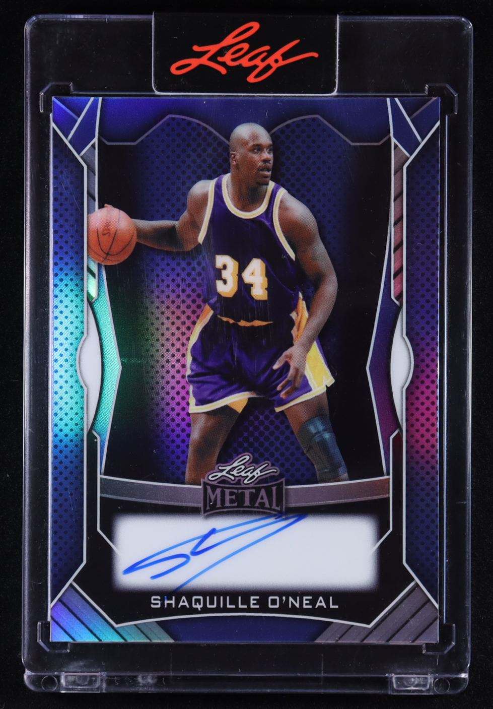 Shaquille O'Neal 2025 Leaf Metal Autographs Prismatic Blue #BASO1 #8/30 at PristineAuction.com Shaquille O'Neal 2025 Leaf Metal Autographs Prismatic Blue #BASO1 #8/30 at PristineAuction.com