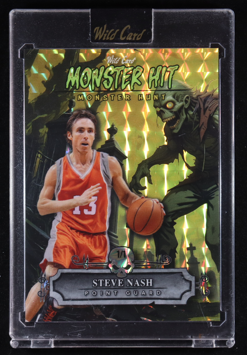 Steve Nash 2025 Wild Card Monster Hit Monster Hunt Mosaic Yellow #MHCZSN #1/1 at PristineAuction.com Steve Nash 2025 Wild Card Monster Hit Monster Hunt Mosaic Yellow #MHCZSN #1/1 at PristineAuction.com