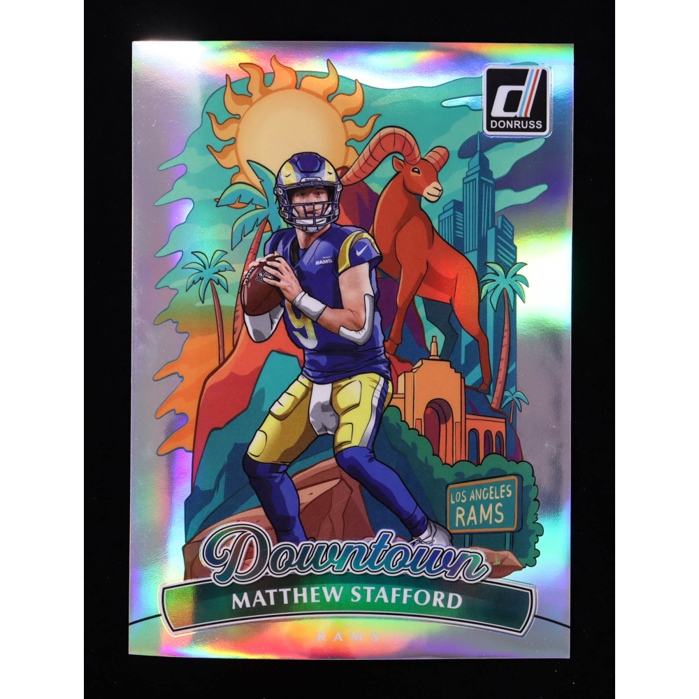 Matthew Stafford 2025 Donruss Downtown! Oversize #6 at PristineAuction.com