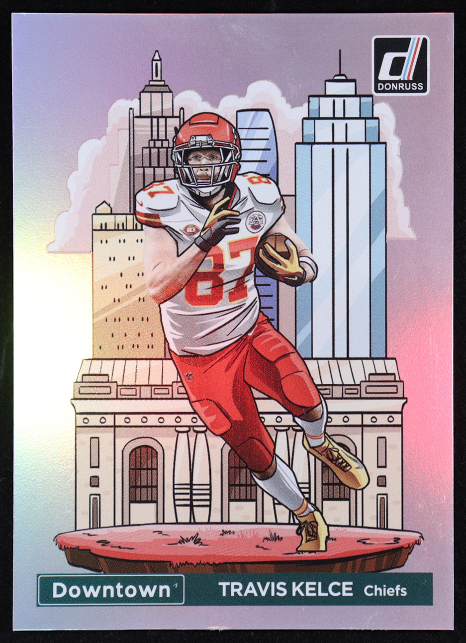 Travis Kelce 2024 Donruss Downtown #7 at PristineAuction.com Travis Kelce 2024 Donruss Downtown #7 at PristineAuction.com
