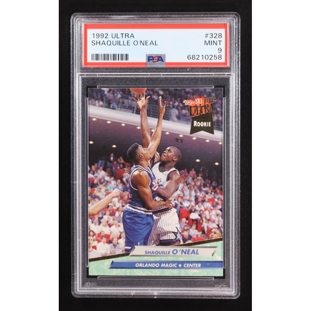 Shaquille O'Neal 1992-93 Fleer Ultra #328 RC (PSA 9) at PristineAuction.com