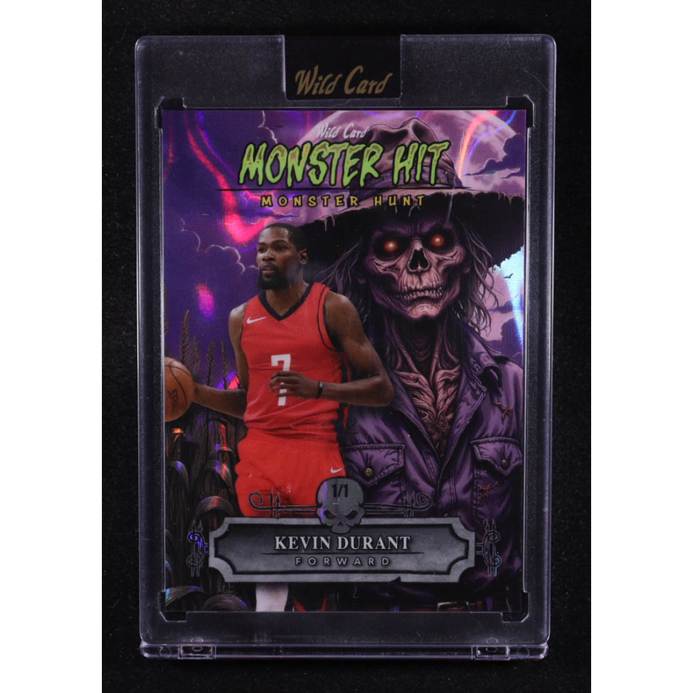 Kevin Durant 2025 Wild Card Monster Hit Monster Hunt Purple Lava #MHCSKD #1/1 at PristineAuction.com