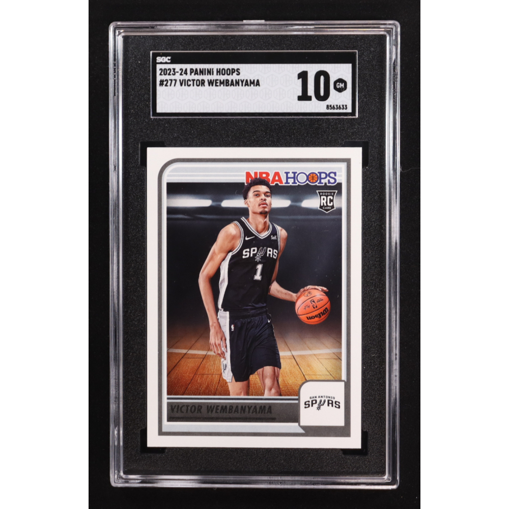 Victor Wembanyama 2023-24 Panini NBA Hoops #277 RC (SGC 10) at PristineAuction.com