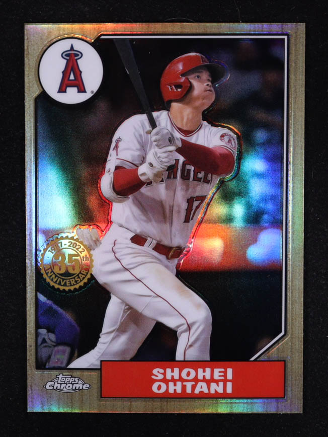 Shohei Ohtani 2022 Topps Chrome '87 Topps #87BC2 at PristineAuction.com Shohei Ohtani 2022 Topps Chrome '87 Topps #87BC2 at PristineAuction.com