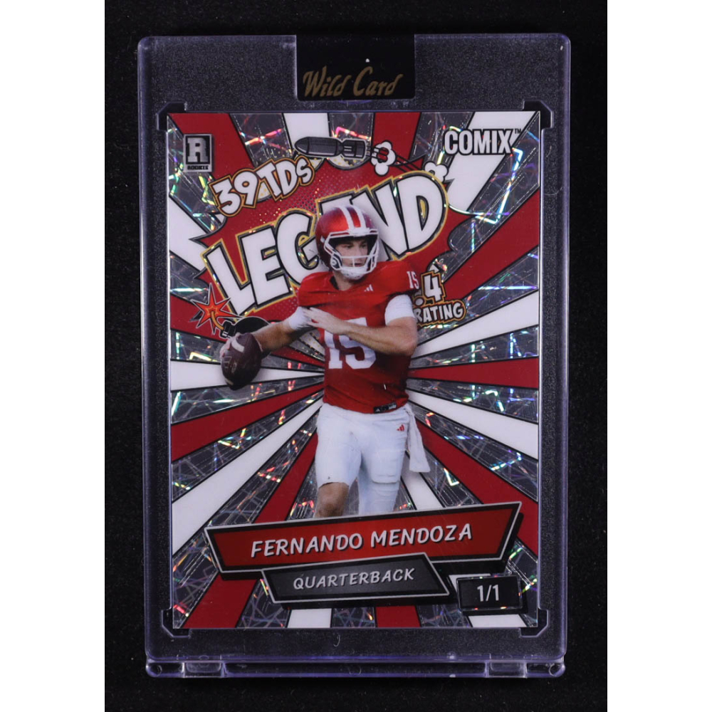 Fernando Mendoza 2026 Wild Card Comix Legend Red/White Lazer #ACBLFM09 #1/1 RC at PristineAuction.com