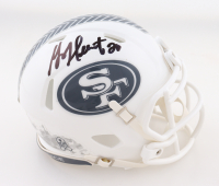 Jeff Garcia & Garrison Hearst Signed 49ers Salute To Service Alternate Speed Mini Helmet (JSA) at PristineAuction.com