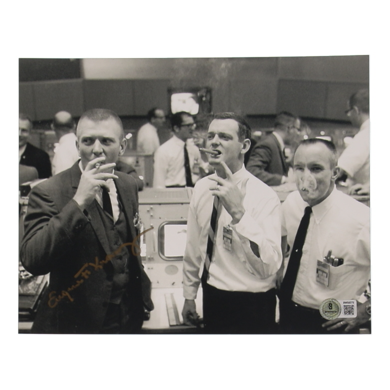 Eugene F. Kranz Signed NASA 8x10 Photo (Beckett) at PristineAuction.com Eugene F. Kranz Signed NASA 8x10 Photo (Beckett) at PristineAuction.com