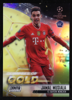 Jamal Musiala 2021-22 Stadium Club Chrome UEFA Champions League Glimpses of Gold #GGJM RC at PristineAuction.com