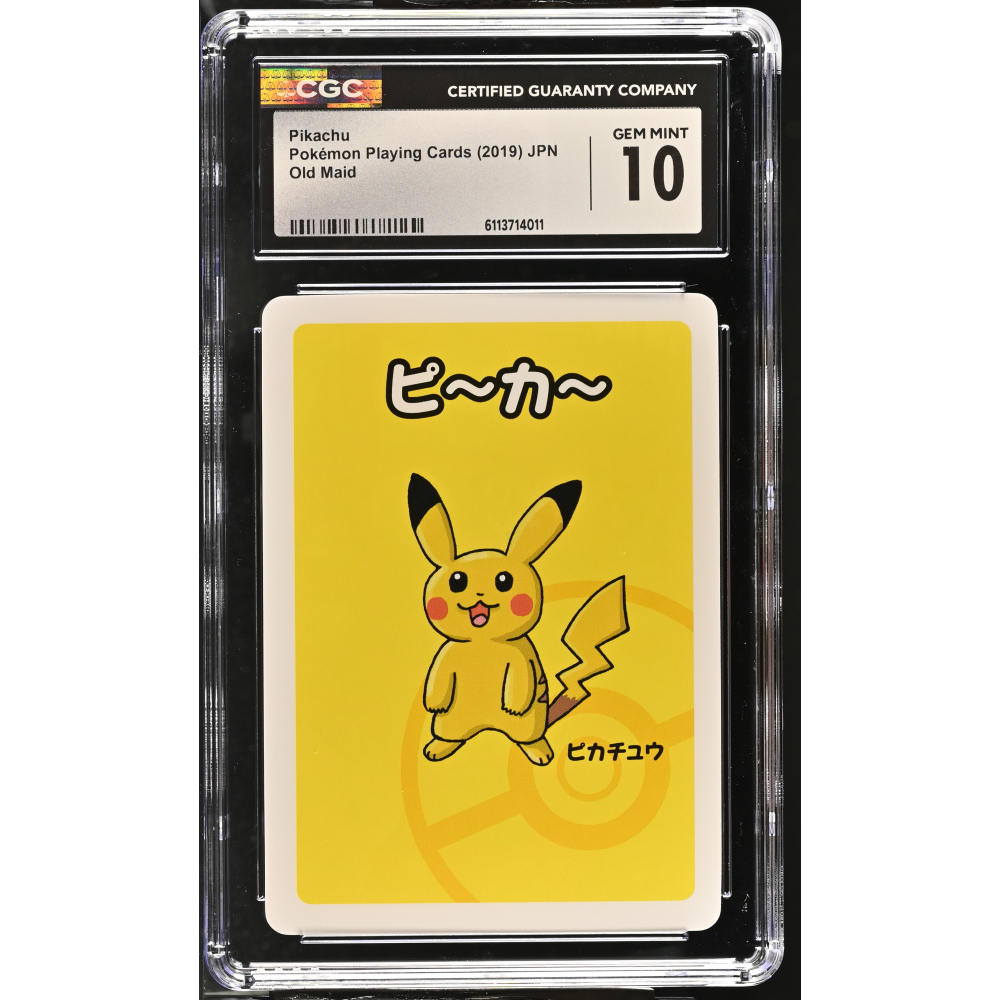 Pikachu 2019 Pokemon Babanuki Old Maid Japanese #NNO (CGC 10) at PristineAuction.com