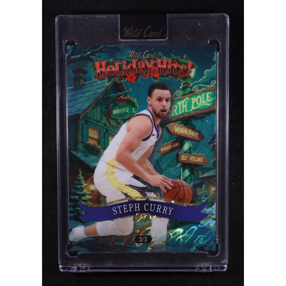 Steph Curry 2025 Wild Card Holiday Hits Island #HHb3SC #3/3 at PristineAuction.com