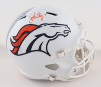 John Elway Signed Broncos Full-Size Speed Helmet (Beckett) at PristineAuction.com
