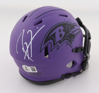 Ray Lewis Signed Ravens Rave Alternate Speed Mini Helmet (Beckett) at PristineAuction.com