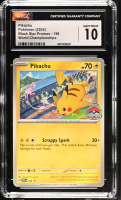 Pikachu 2024 Pokemon TCG Scarlet & Violet Black Star Promos World Championships #190 (CGC 10) at PristineAuction.com