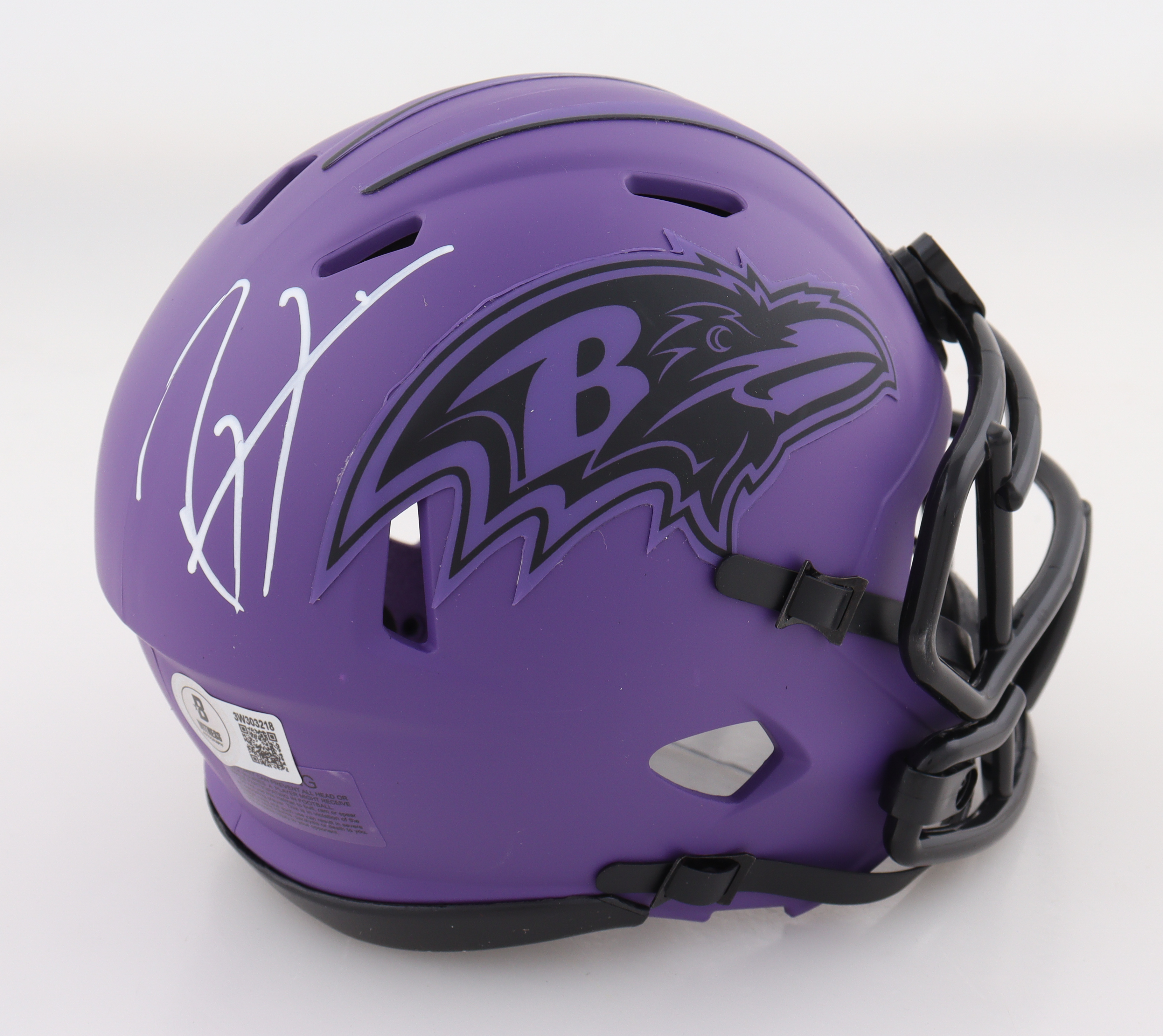 Ray Lewis Signed Ravens Rave Alternate Speed Mini Helmet (Beckett) at PristineAuction.com Ray Lewis Signed Ravens Rave Alternate Speed Mini Helmet (Beckett) at PristineAuction.com
