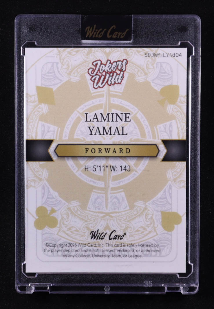 Lamine Yamal 2025 Wild Card Jokers Wild Joker Lazer #LYND04 #1/1 at PristineAuction.com Lamine Yamal 2025 Wild Card Jokers Wild Joker Lazer #LYND04 #1/1 at PristineAuction.com