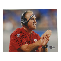 Steve Spagnuolo Signed Chiefs 8x10 Photo Inscribed "SB 42-54-57-58" (Beckett) at PristineAuction.com