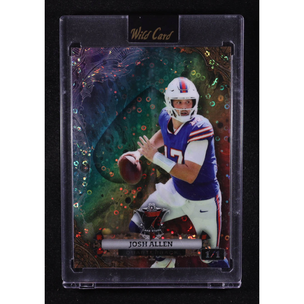 Josh Allen 2024 Wild Card 7 Card Studs Rainbow Disco #P7CGSJA3 #1/1 at PristineAuction.com