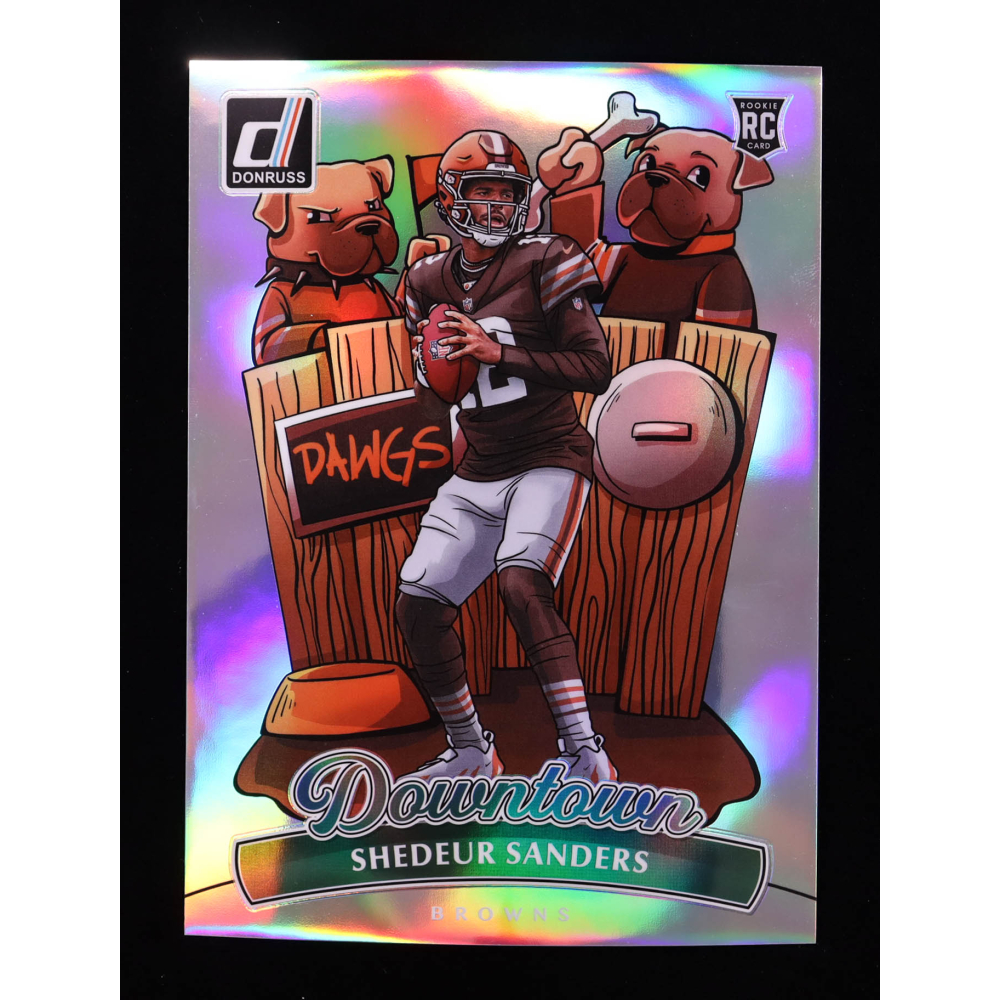 Shedeur Sanders 2025 Donruss Downtown! Oversize #17 RC at PristineAuction.com