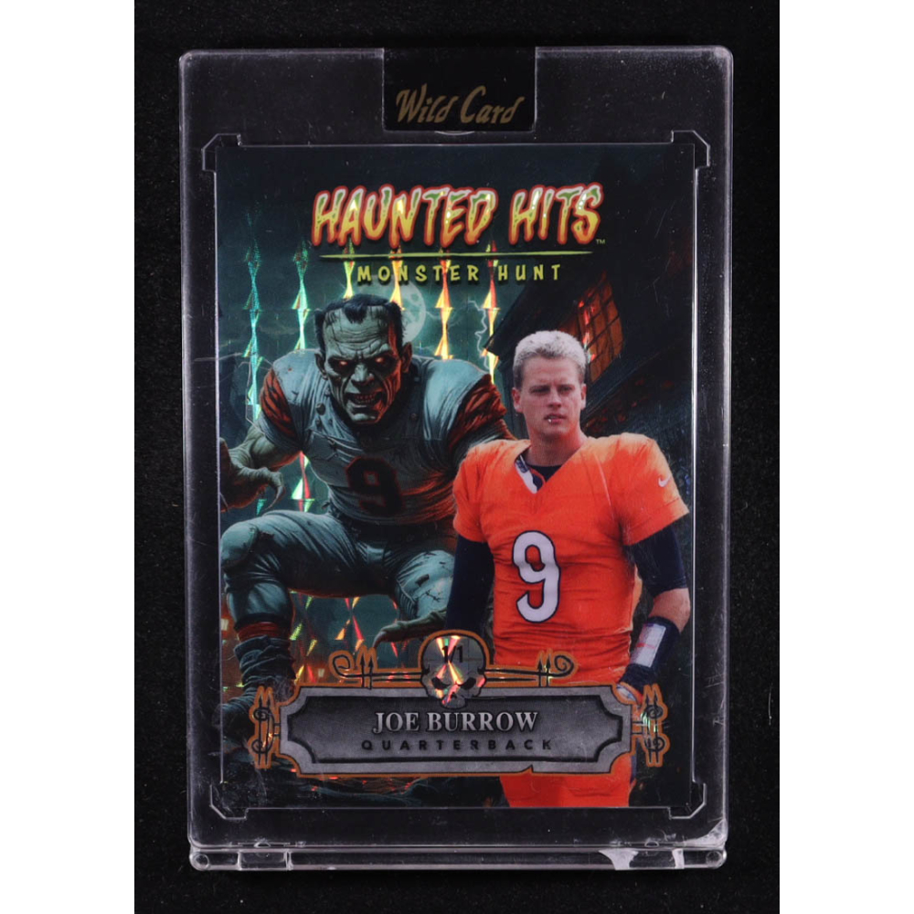 Joe Burrow 2025 Wild Card Haunted Hits Monster Hunt Jersey Edition Mosaic #HHJFRJB #1/1 at PristineAuction.com
