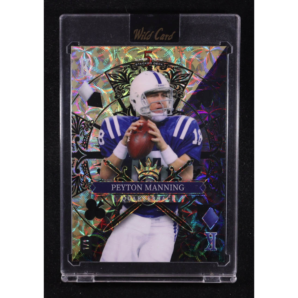 Peyton Manning 2024 Wild Card 5 Card Draw Stacked Deck King of Diamonds Kaleidoscope #SDJDPMN #1/1 at PristineAuction.com