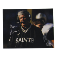 Jim E. Mora Signed Saints 8x10 Photo (Beckett) at PristineAuction.com