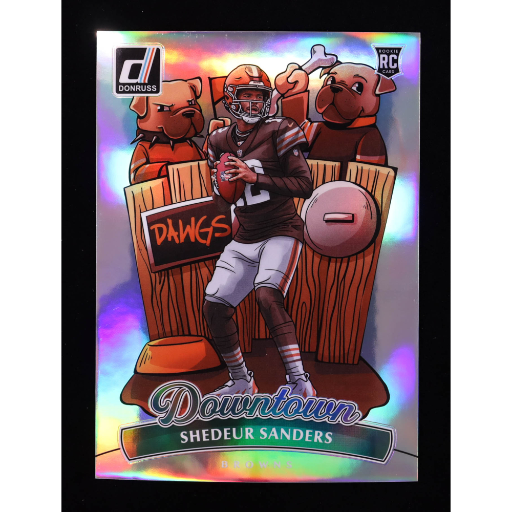 Shedeur Sanders 2025 Donruss Downtown! Oversize #17 RC at PristineAuction.com