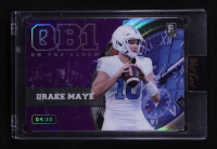 Drake Maye 2023 Wild Card QB1 On the Clock Prismatic Purple and Blue #DM2 RC #04/10 at PristineAuction.com
